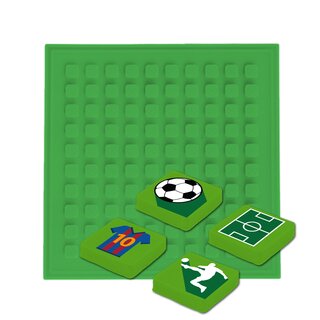 Sticker-Patch quadratisch - grün FUSSBALL