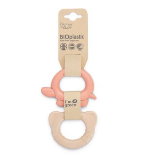 tiny Bio Beiring-Set rot+beige