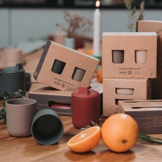 tiny Bio Essgeschirr bordeaux (Geschenkbox)