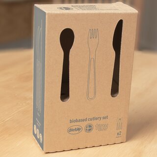 tiny Bio Besteck grau-braun+grau-grn