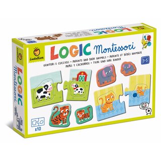 LOGIC MONTESSORI - Tiere und ihre Kinder (30 Teile)