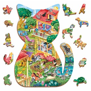 WOODY PUZZLE - Haustiere (48 Teile)
