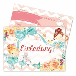 Einladungskarten Ballerina