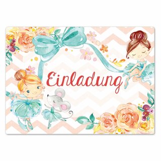Einladungskarten Ballerina