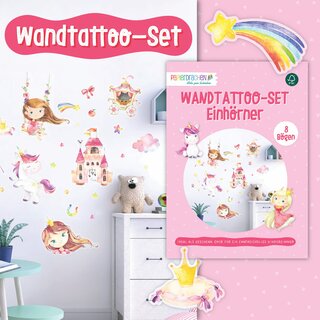 Wandtattoo-Set Einhrner