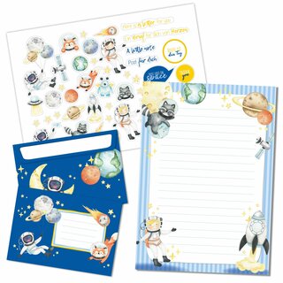 Briefblock Set Astronaut